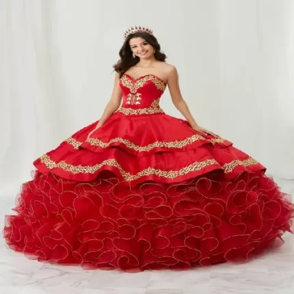 Red Ball gown
