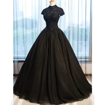 black wedding dress