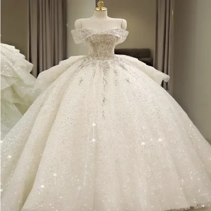 off white ball gown